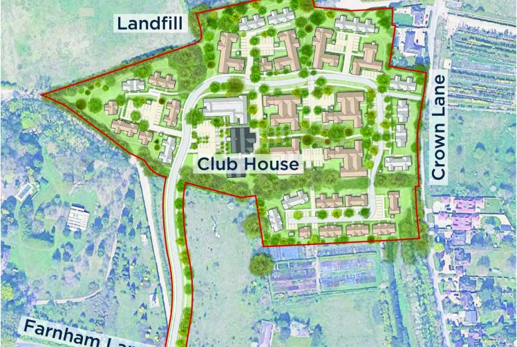 Retirement village planned for Farnham Common Nurseries land Baylis