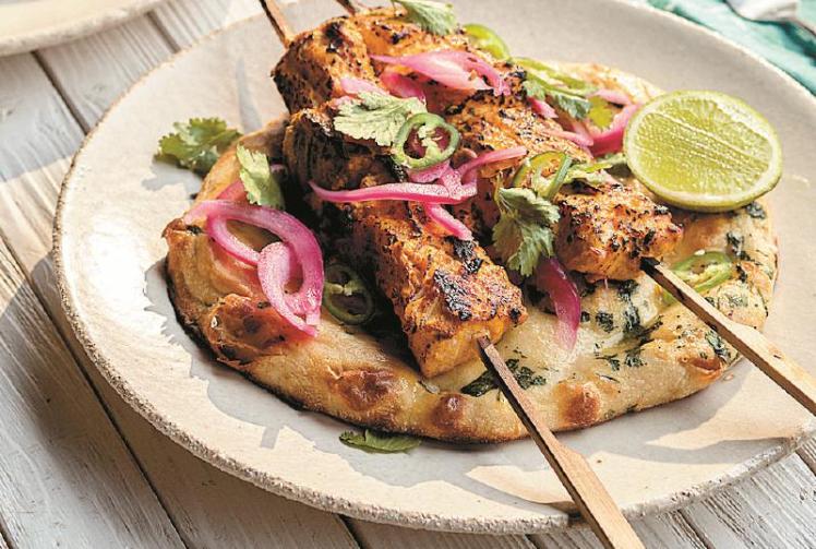 RECIPE Spicy fish skewers and fresh pickle by Tom Kerridge Photo 1