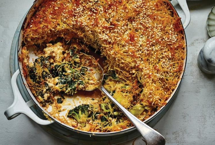 Recipe Zone: Broccoli, kale and spinach kataifi pie